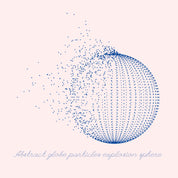 Abstract globe particles explosion sphere