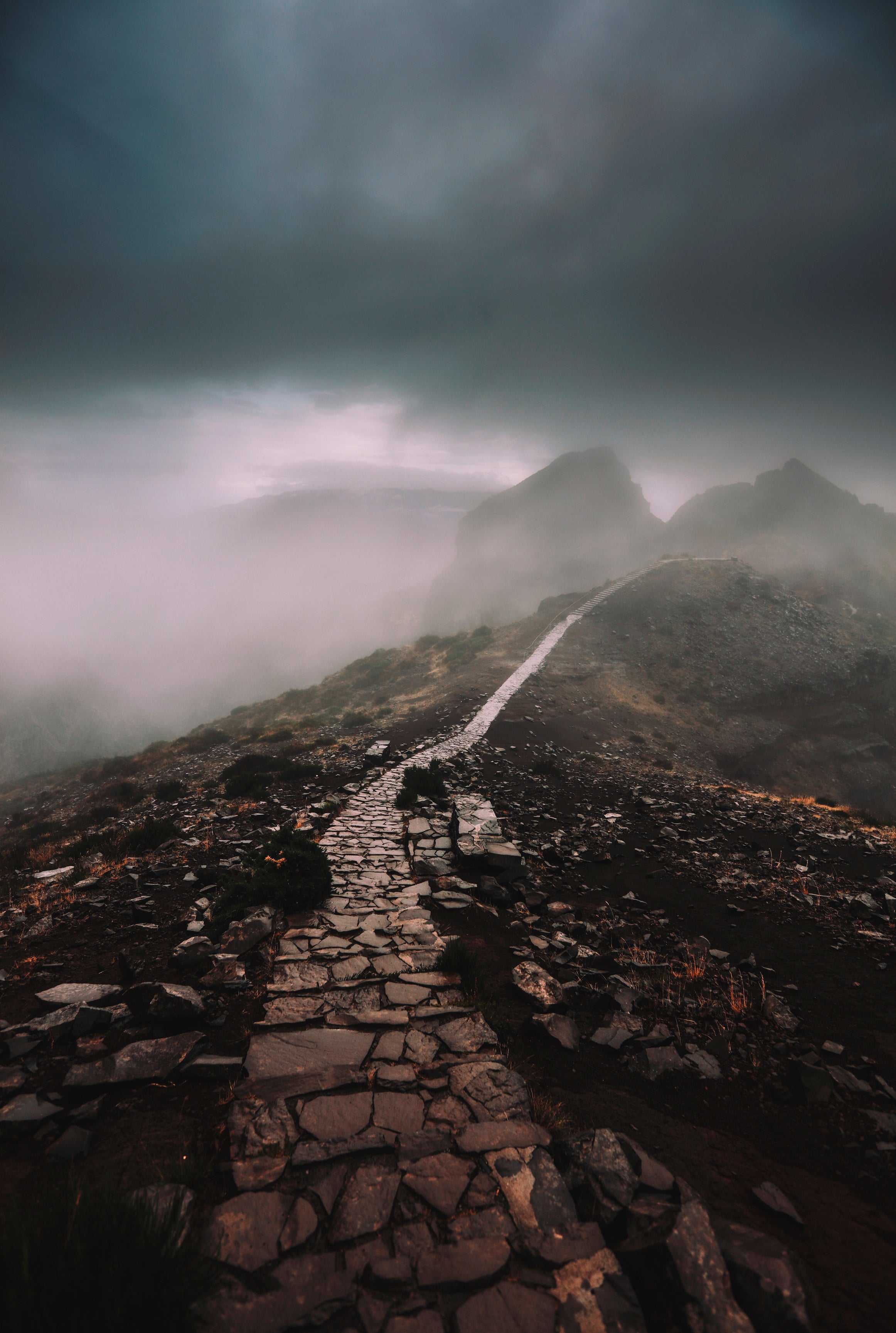 Cobblestones in the clouds