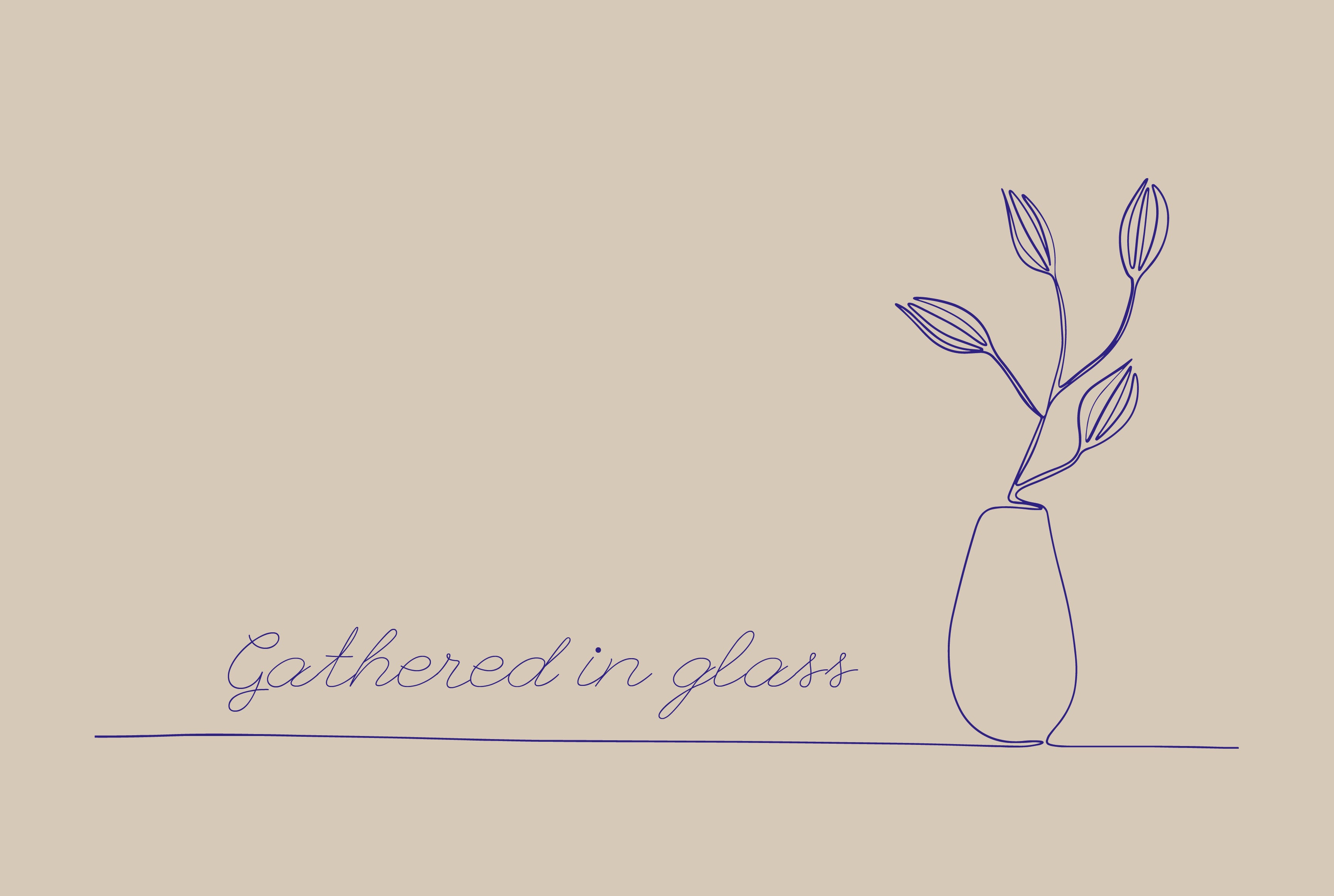 Gathered in glass