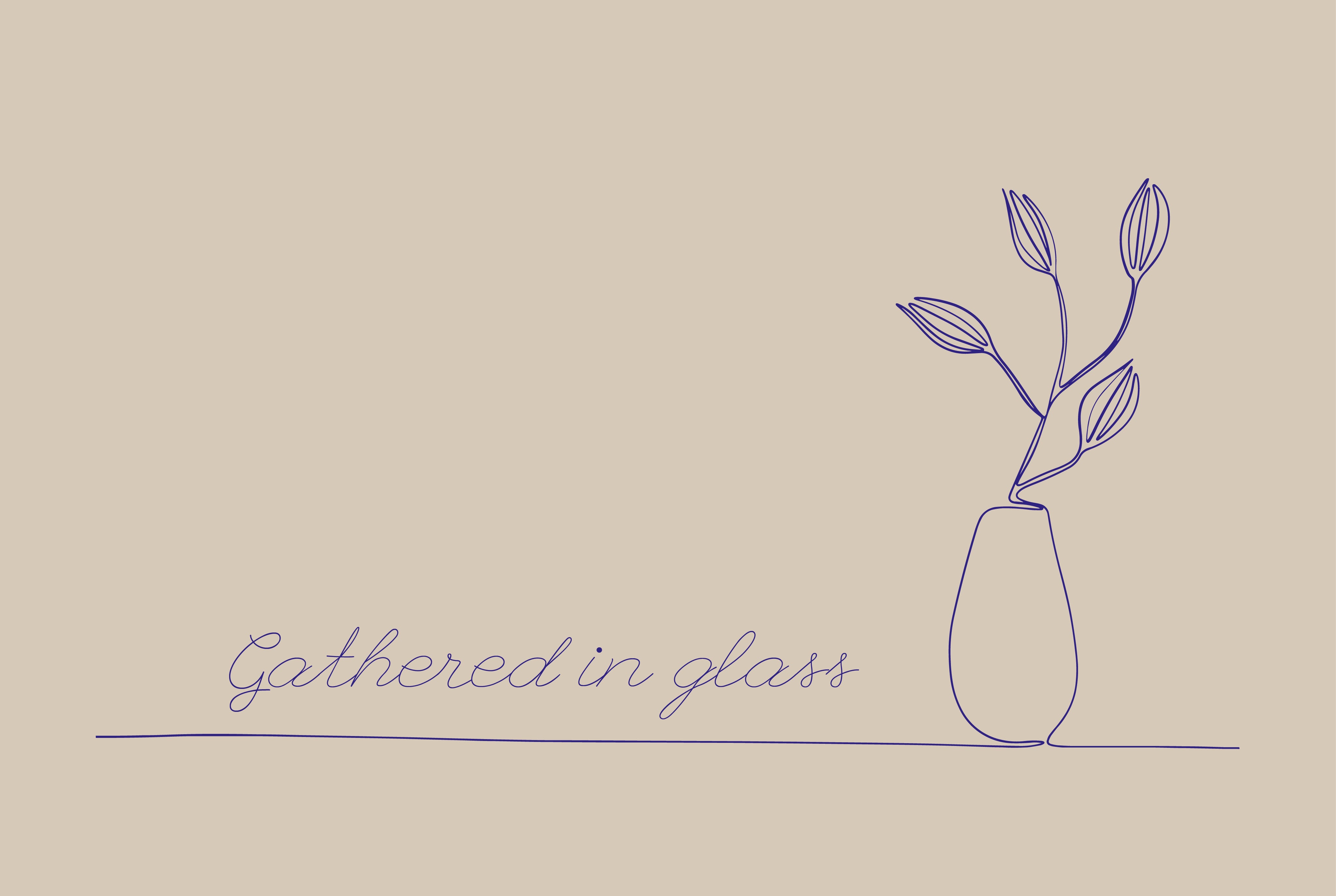 Gathered in glass