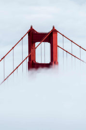 Golden Gate above the fog