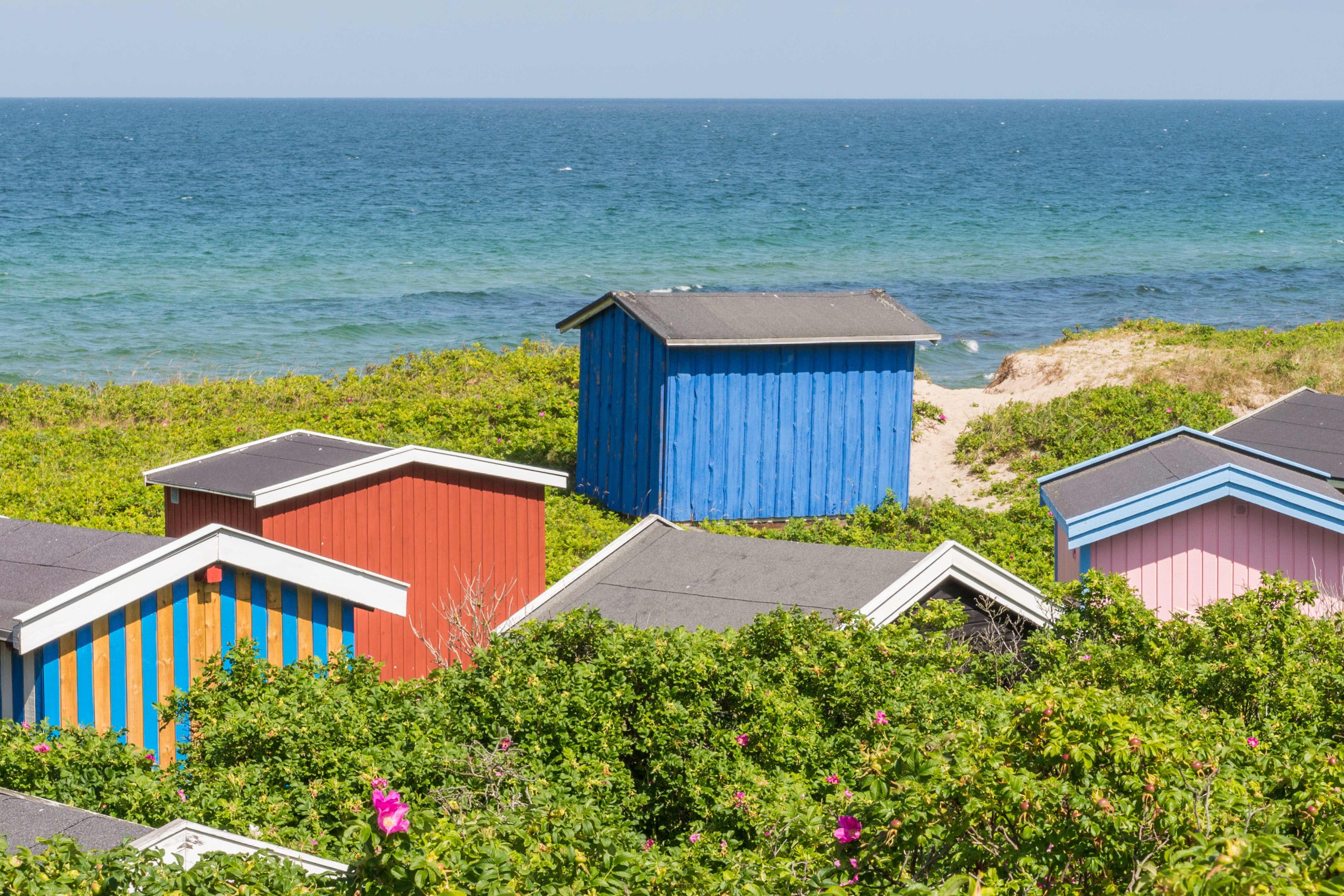 Colorful cabins