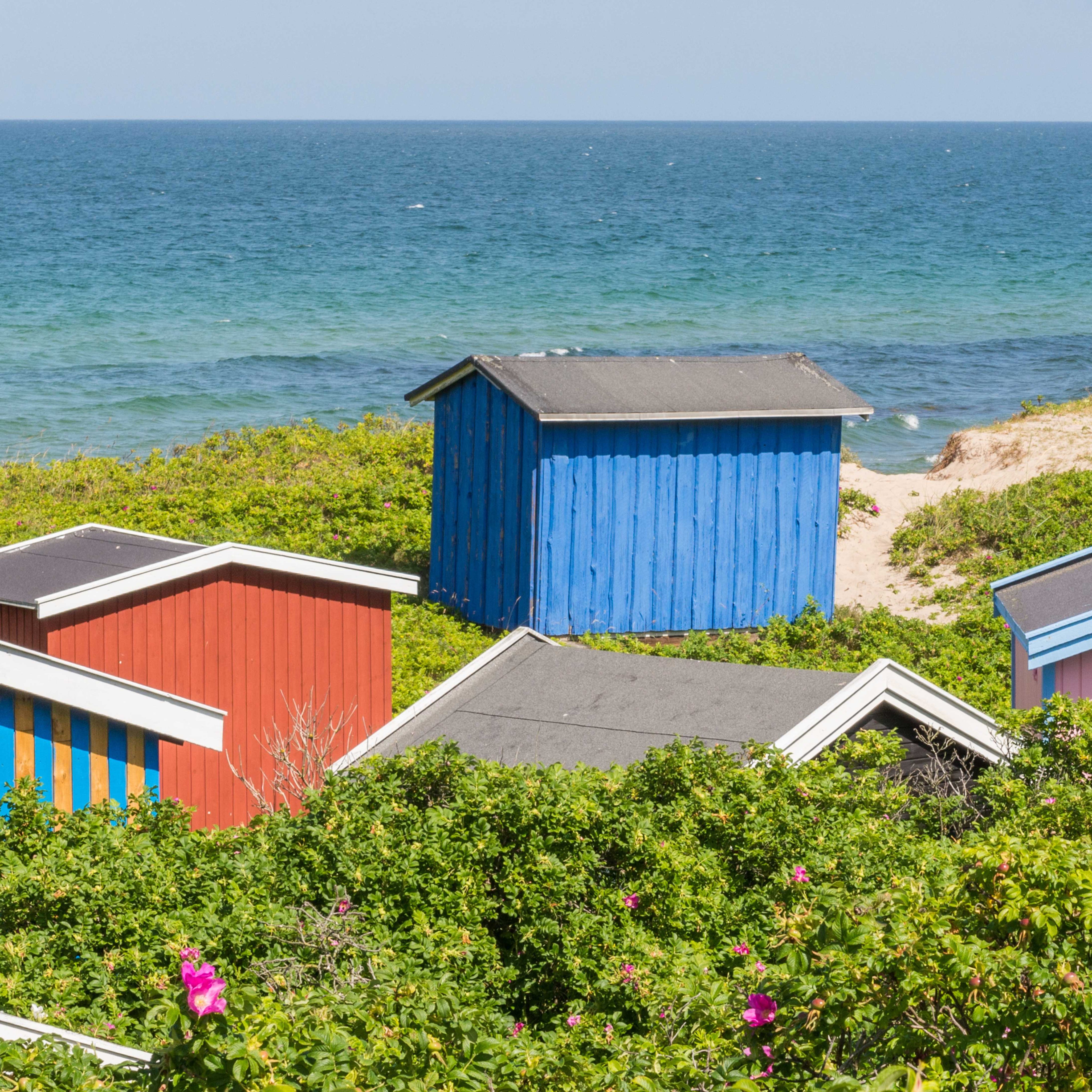 Colorful cabins