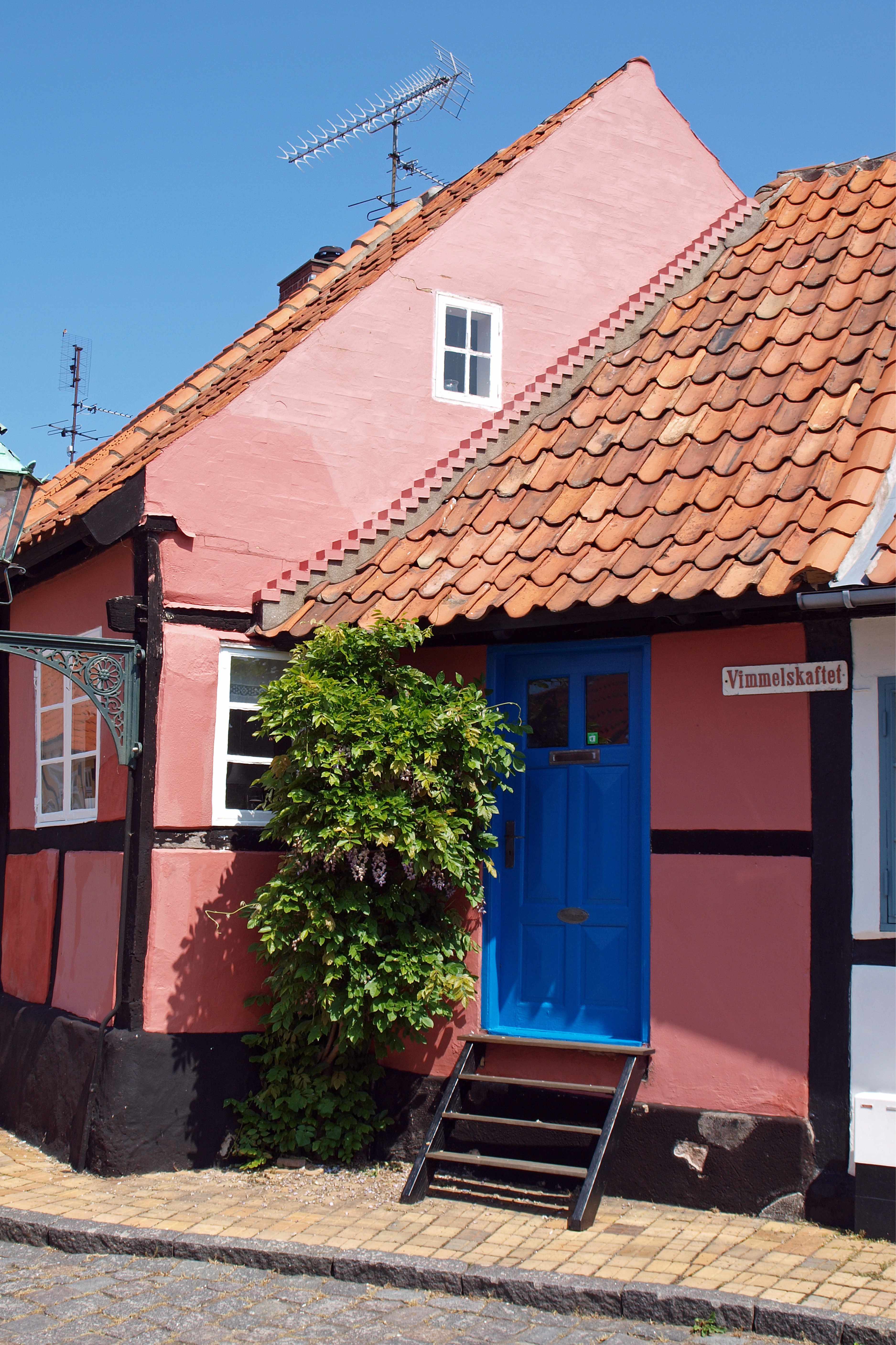 The blue door