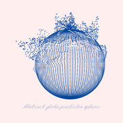 Abstract globe particles sphere