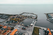 Aerial view of the harbor