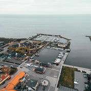 Aerial view of the harbor