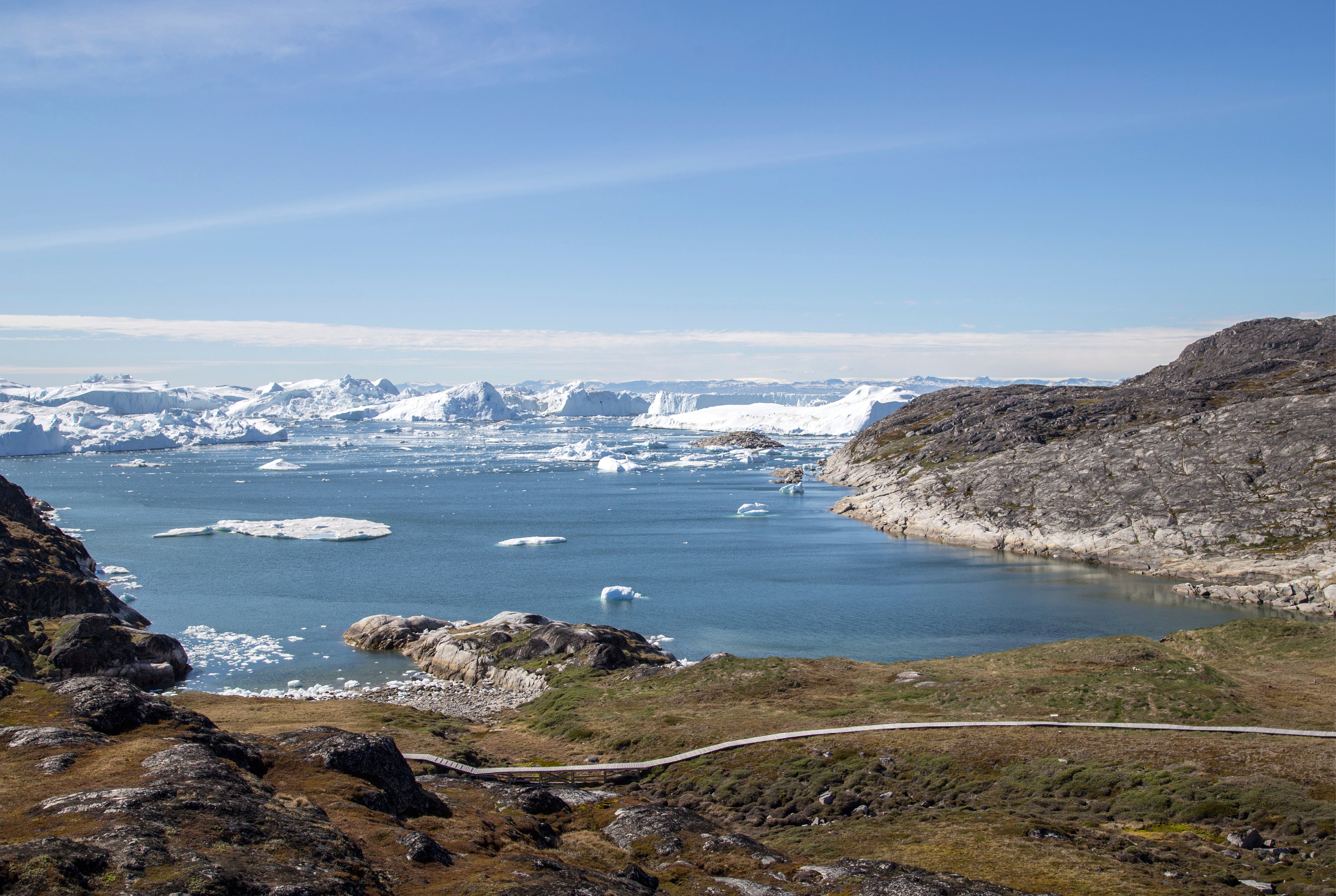 A glacier bay