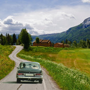 A scenic summer drive