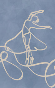 Ballerina line art
