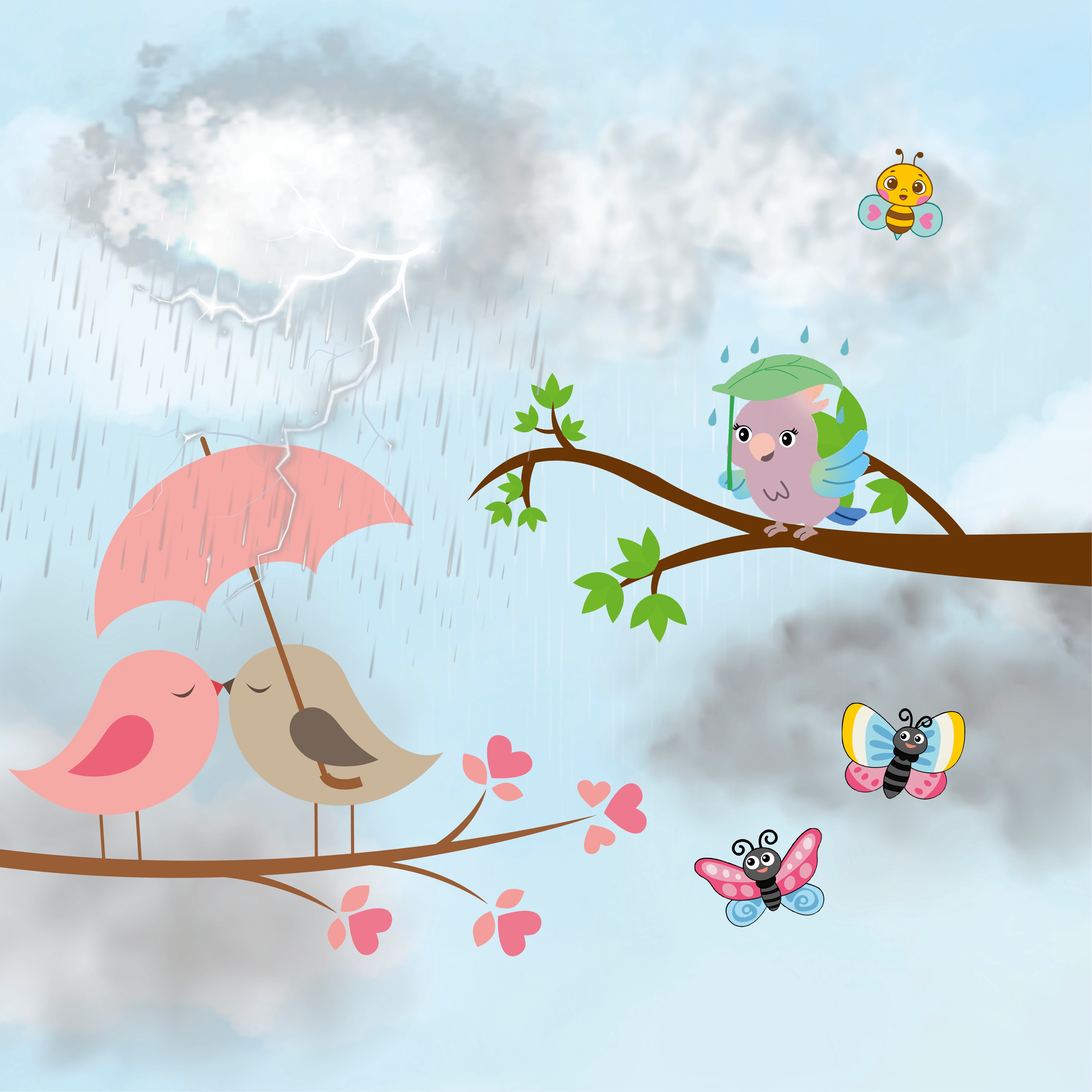 Ceiling Frames Kids Collection - Rainy