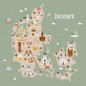 Danmarks kortet
