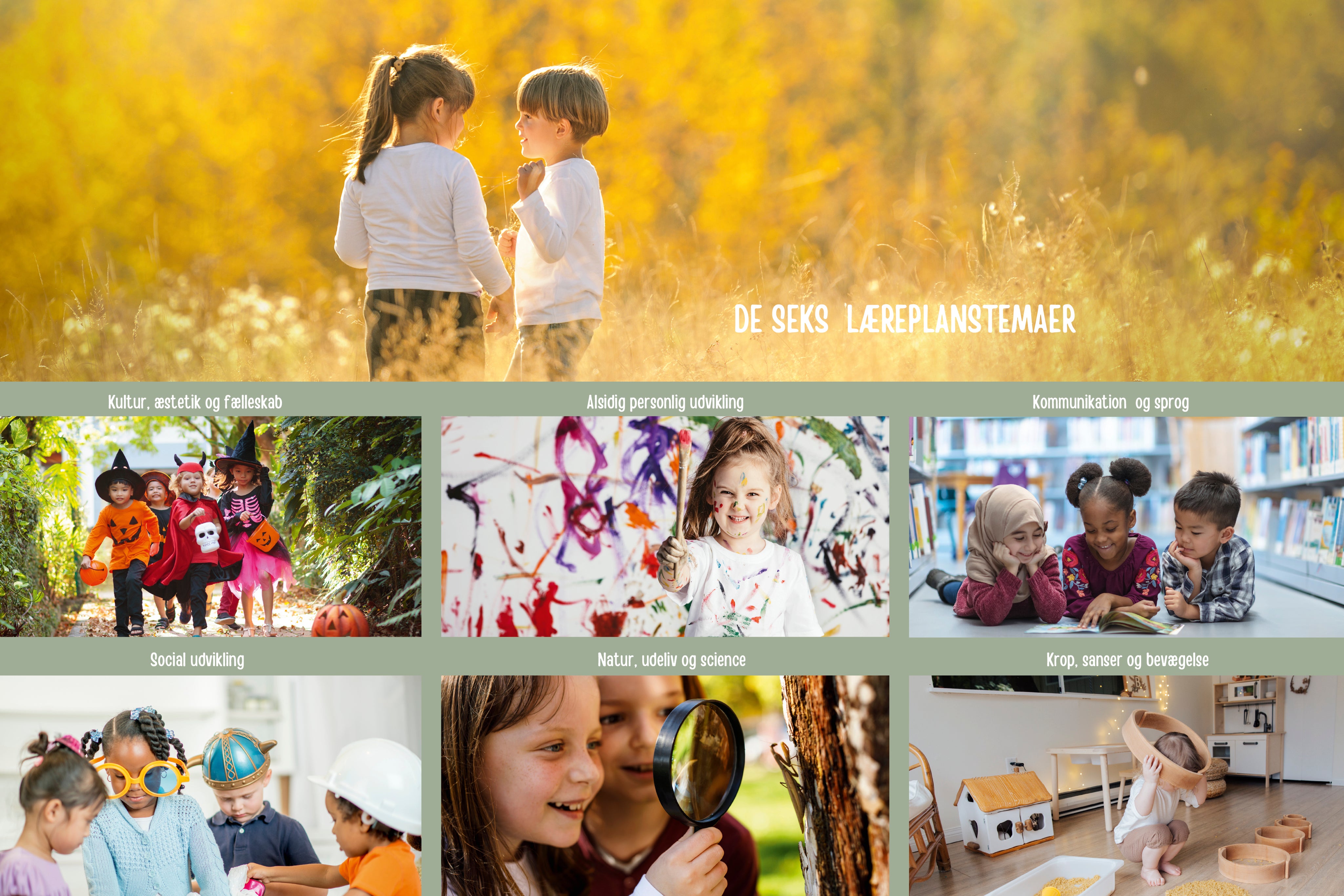 De seks læreplanstemaer - Vandret