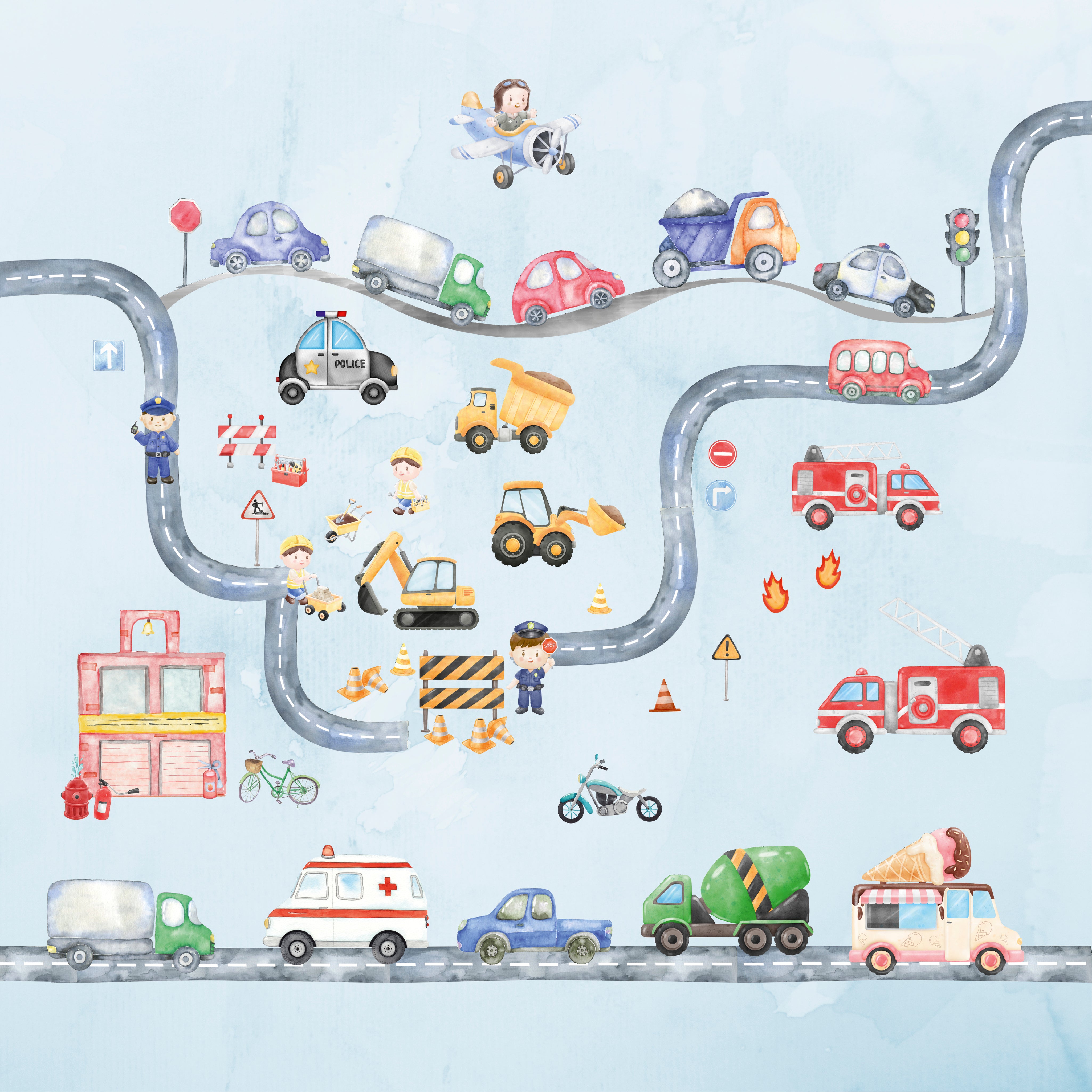 Det vrimler med køretøjer