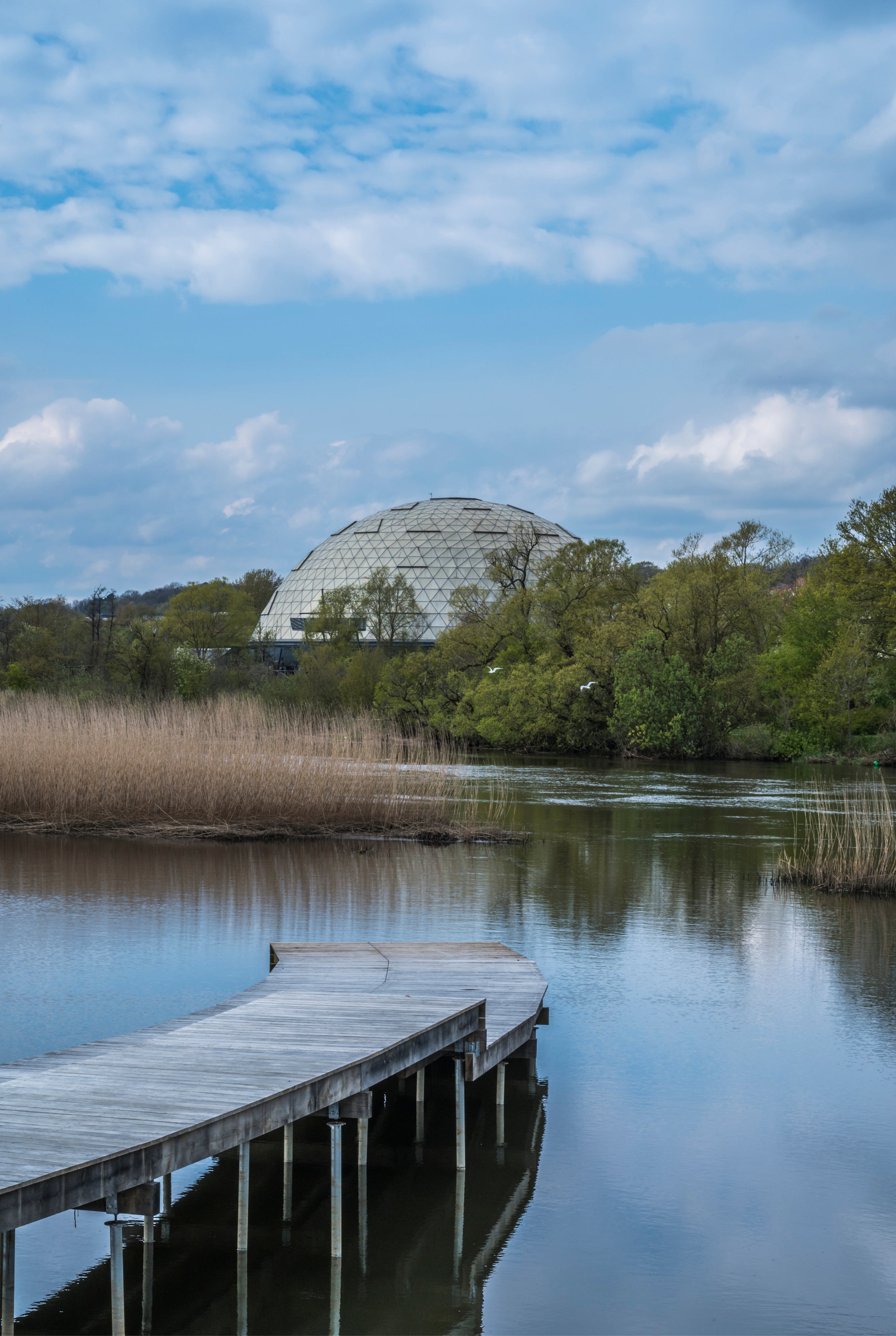 Dome by the lake