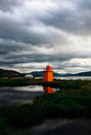 Flame against the storm