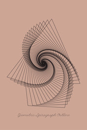 Geometric spirograph outline