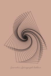 Geometric spirograph outline