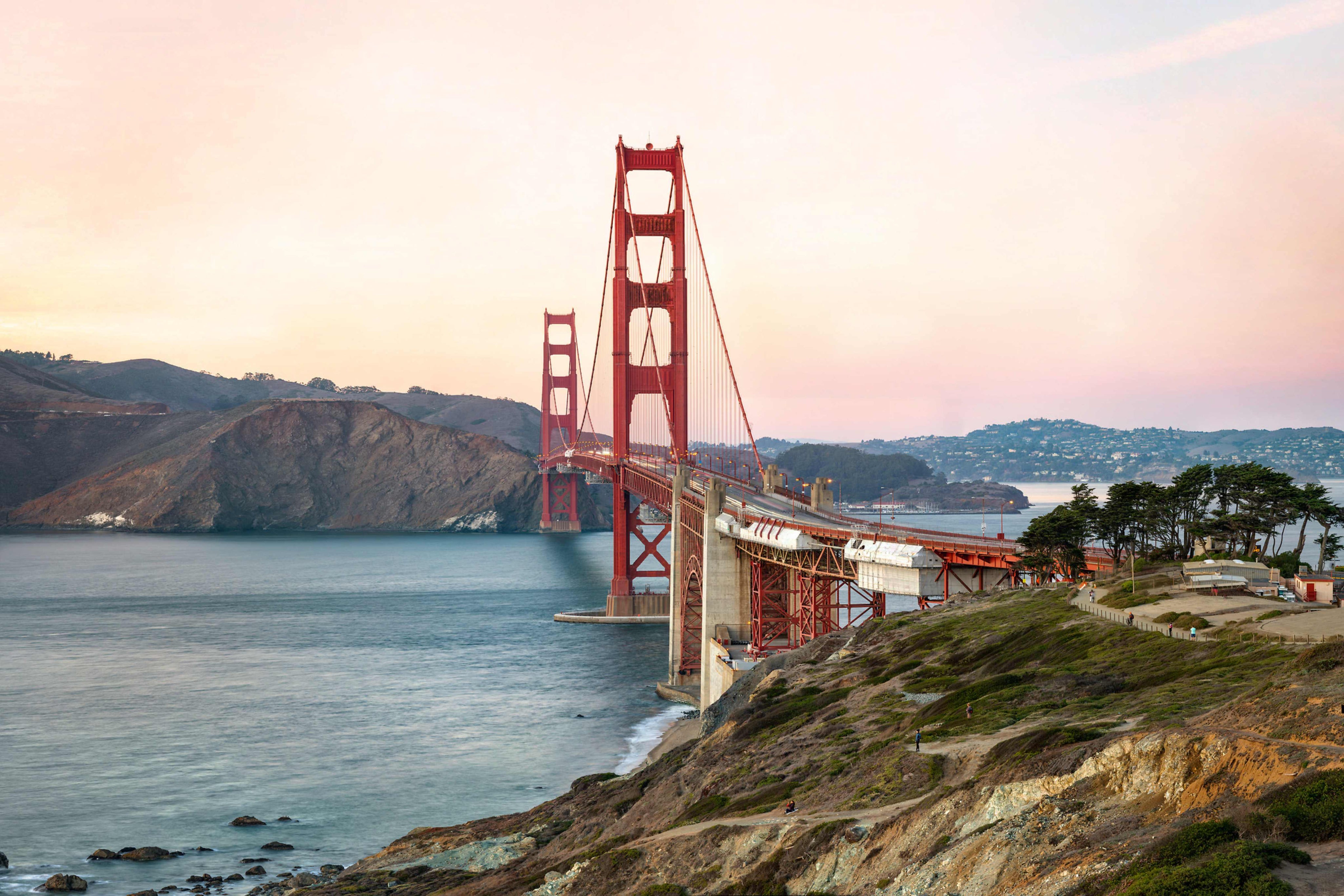 Golden Gate Bridge solnedgang