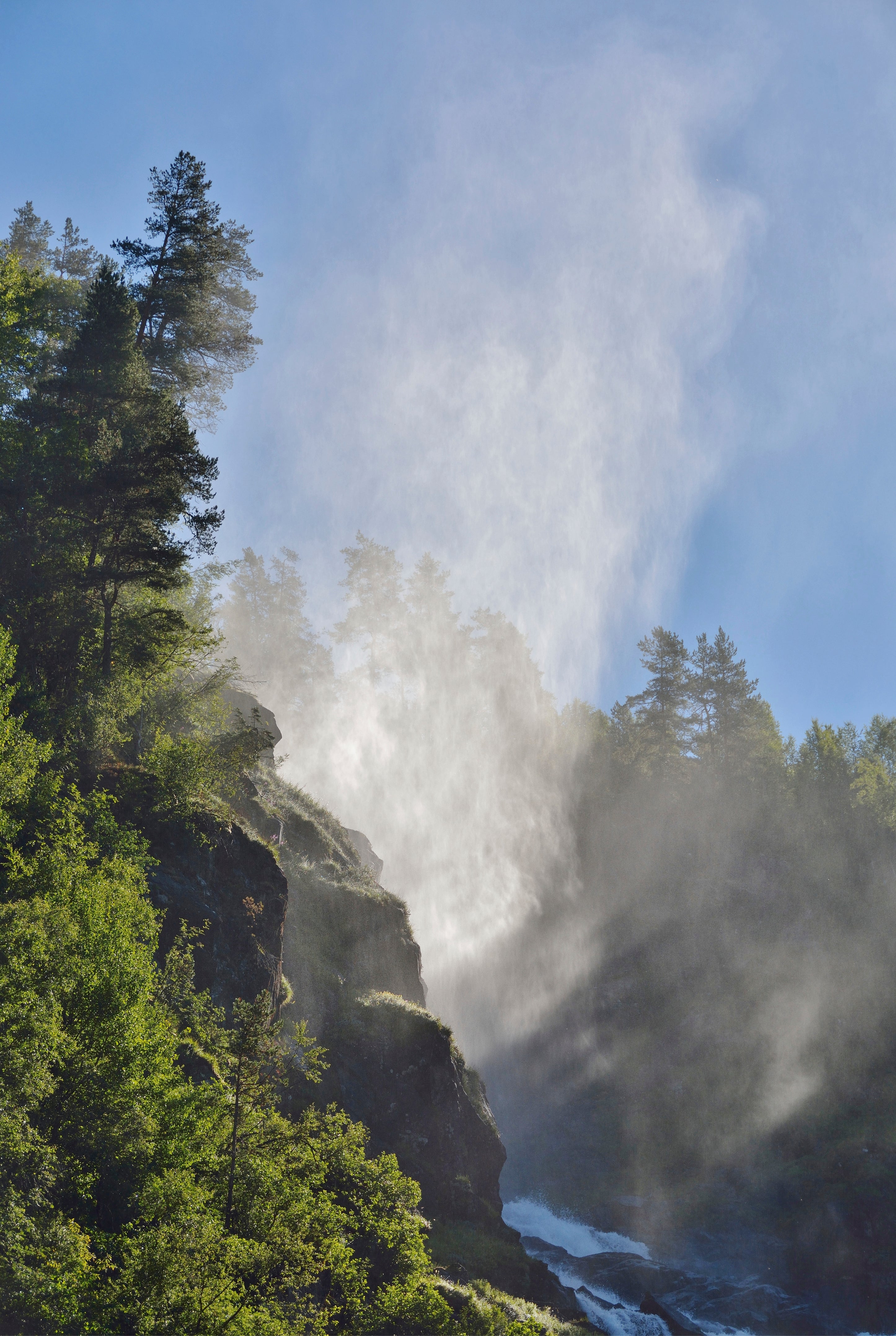 Mist over the waterfall