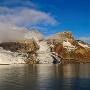 Misty glacier