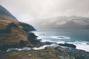 Misty shore