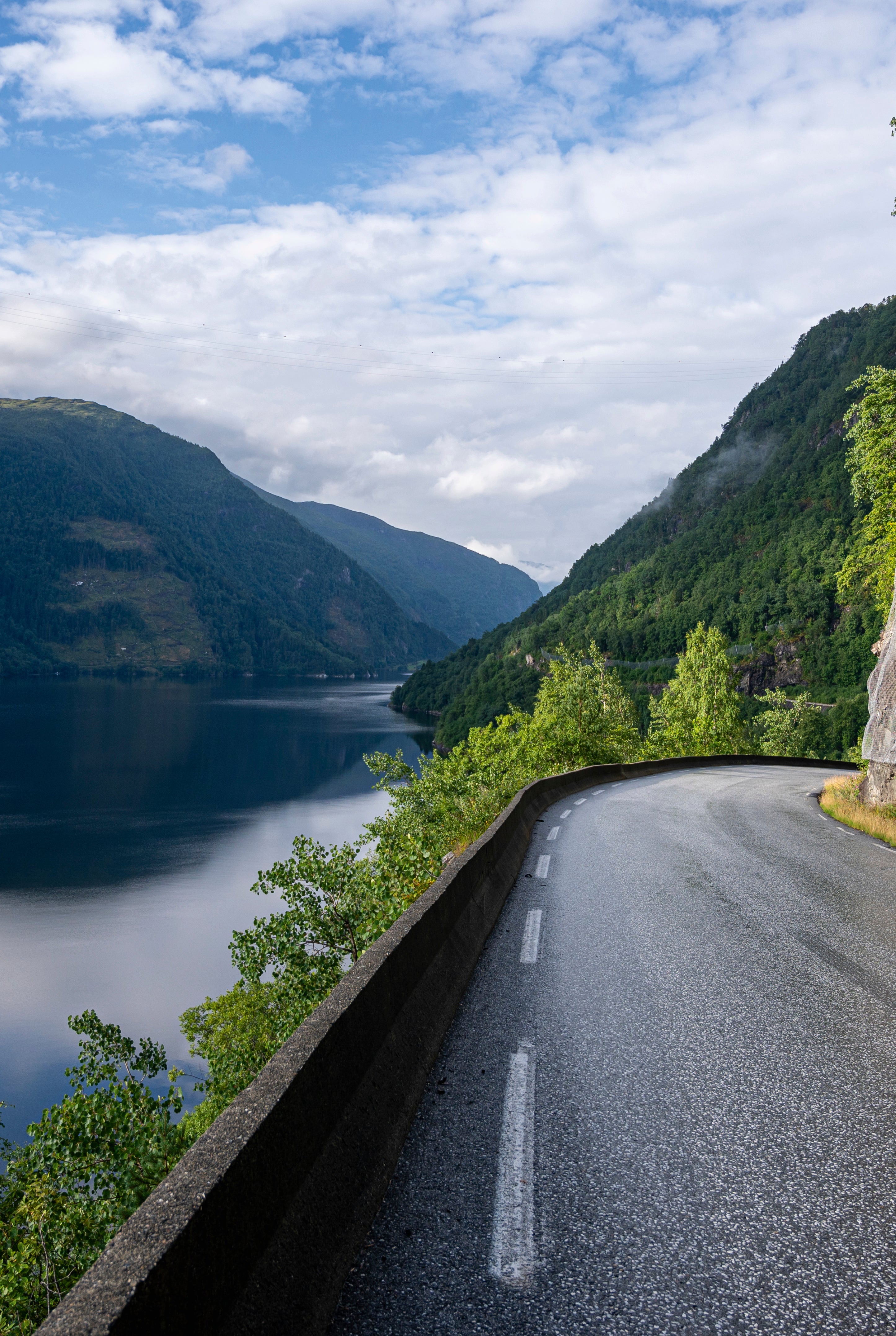 Quiet drive by the water