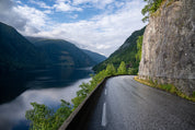 Quiet drive by the water