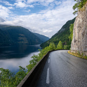 Quiet drive by the water