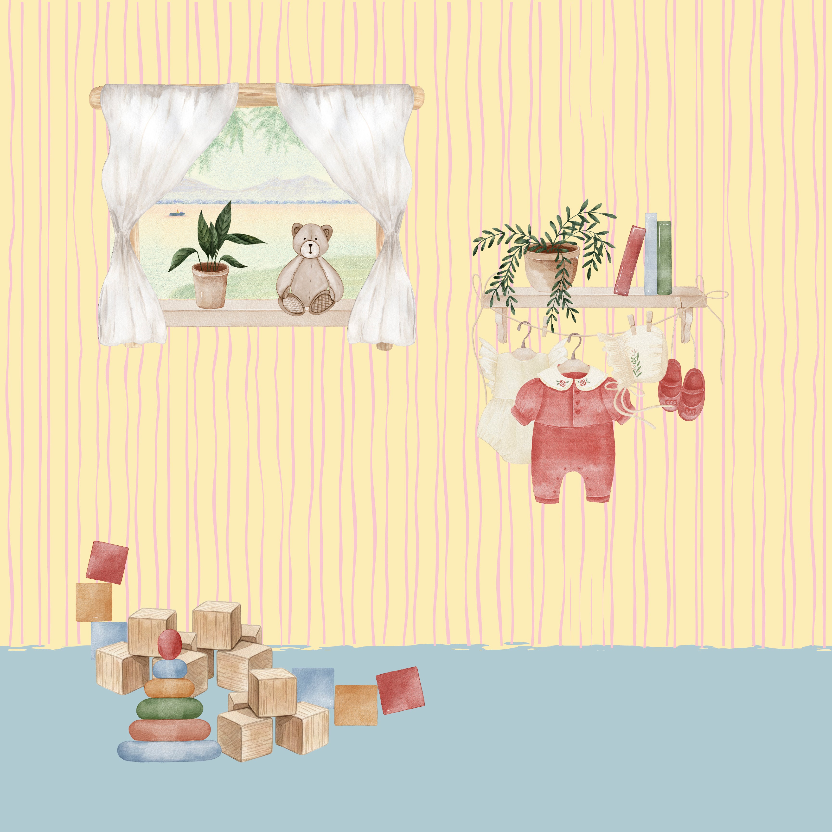 Villa Wildes gule rum