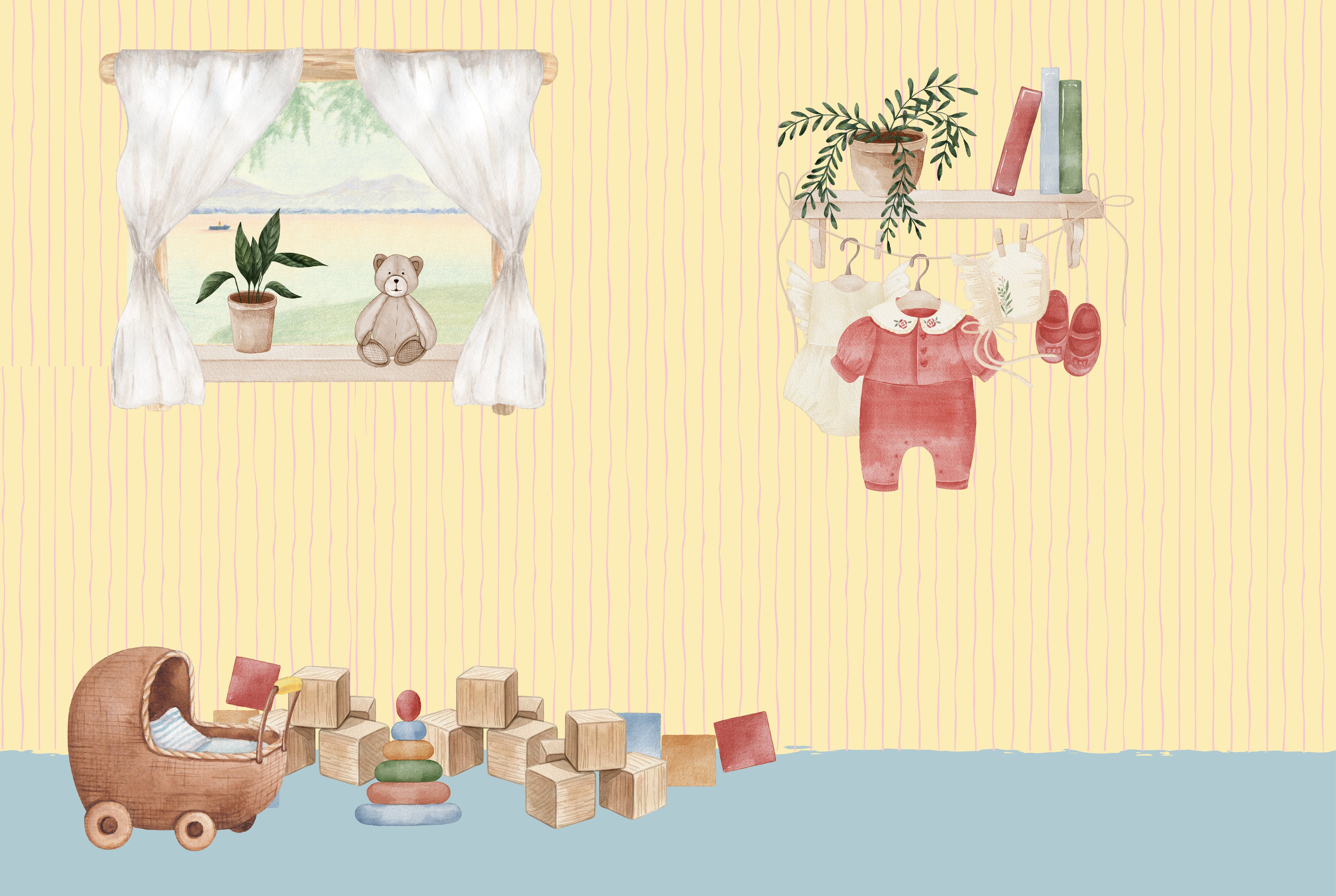 Villa Wildes gule rum