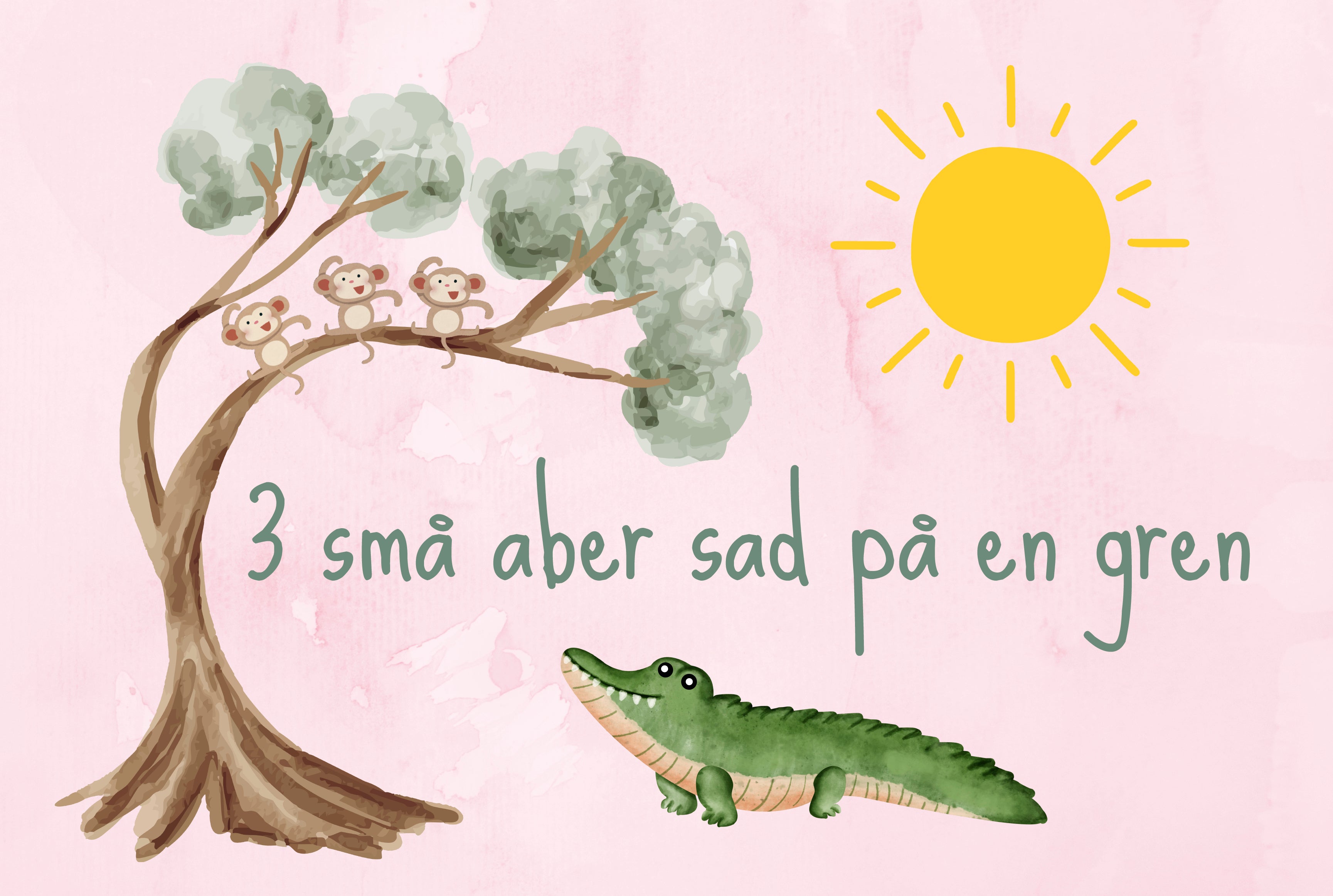 Vi synger 3 små aber
