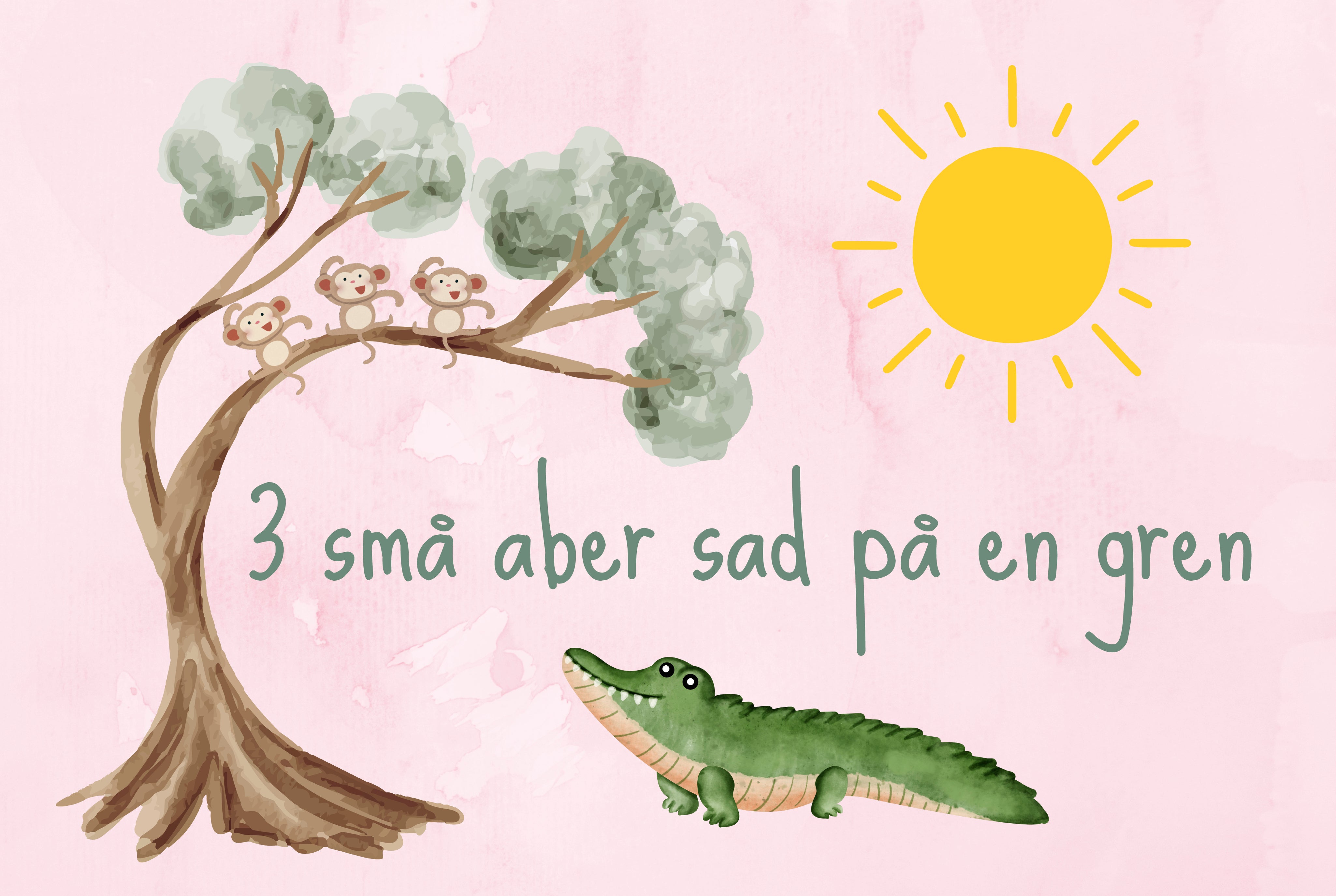 Vi synger 3 små aber
