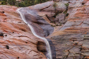 Zion winter waterfall